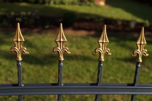 Black Wrought Iron Ornamental Fence