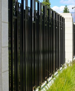 Black Steel Decorative Commercial Fence