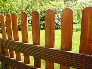 Residential Fencing cedar wood picket fence