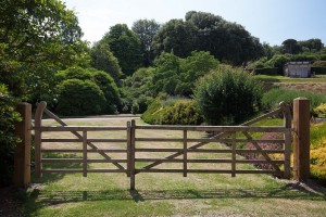 Wood farm gate