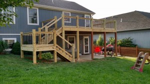New Wood Deck with Aluminum Spindles | Prime Fence & Deck Company